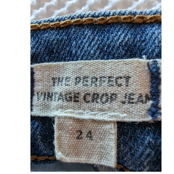 Madewell The Perfect Vintage Crop High Rise Jeans Size 24 - Picture 9 of 14